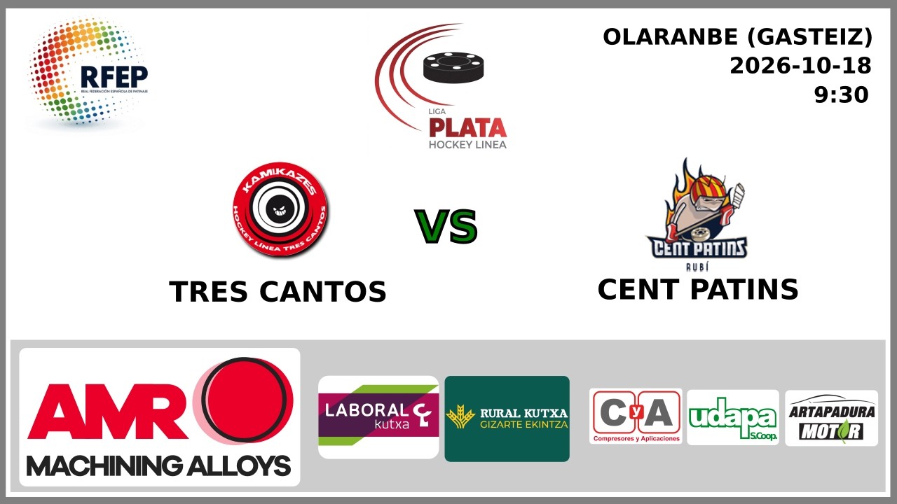 TRES CANTOS PC vs HCR CENT PATINS