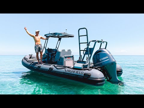 Solo 2 DAYS Camping On My NEW BOAT (Highfield PATROL 660)