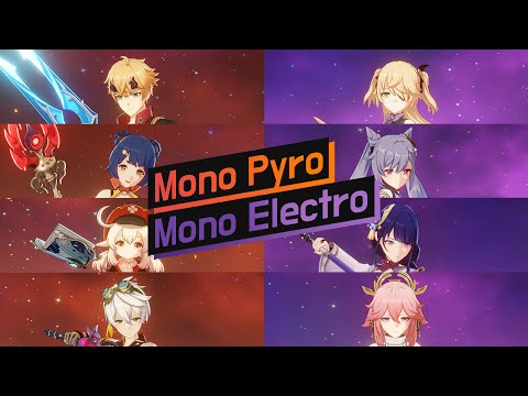 Mono Pyro Mono Electro ft. Yae Miko | Genshin Impact 2.5 Spiral Abyss