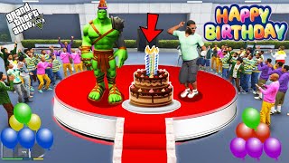 Franklin Celebrating Hulk's Birthday in GTA V ! GTA V Avengers
