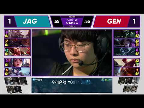 JAG vs GEN Jin Air Green Wings vs Gen Generation Week 2 Day 5 Game 3 Highlights LCK Spring 2019