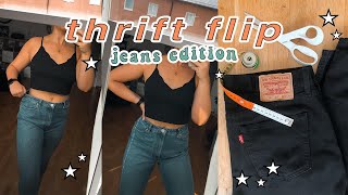 hur man får jeans att passa i midjan ☆ thrift flip!