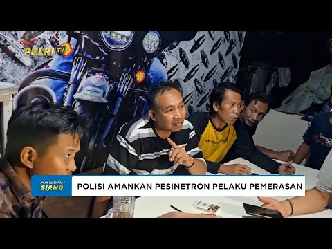 POLISI AMANKAN PESINETRON PELAKU PEMERASAN TERHADAP PACAR SESAMA JENIS