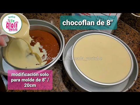 Chocoflan or Impossible Cake Recipe for an 8" Business Pan