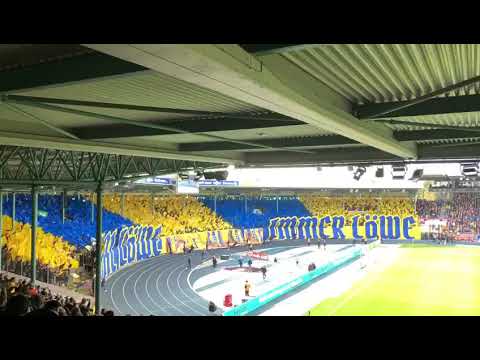 Eintracht Braunschweig choreo gegen Halle