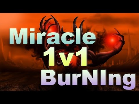 Miracle 1v1 BurNIng | Shadow Fiend Solo Mid DAC 2017 | Highlights 7.04 — Dota 2