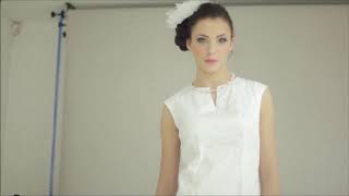 Romantic white dress Isabell LA BELLEZA