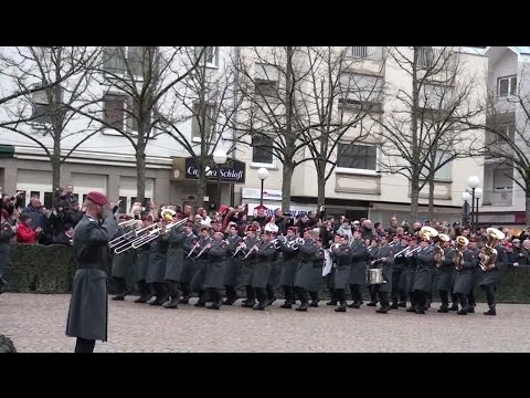 Einmarsch zum Gelöbnis Fallschirmjägerregiment 26 am 22.02.2017 in Zweibrücken Teil 1