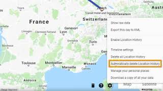 Auto Delete Google Location History