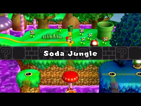 Super Mario Bros. U Deluxe - Soda Jungle - All Star Coins and Secret Exits