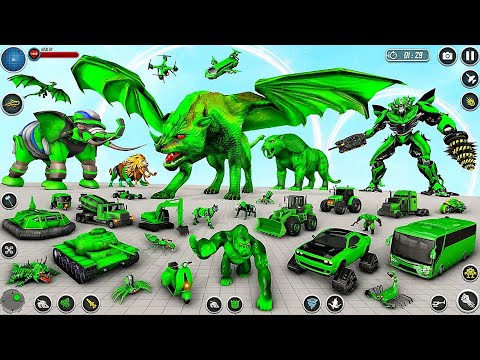 Multi Animals Robot Car Dragon Transform Game - Android GamePaly