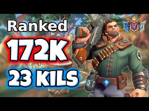 172k Dmg + 23 Kills VIKTOR Hyper Carry (Shrapnel) Paladins Ranked