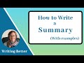 How to Summarize (with examples)