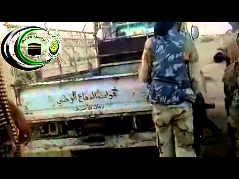 اغتنام سيارتين مع زخيرة بعد ضرب رتل لقوات النظام في ريف حماة من قبل لواء مكة المكرمة