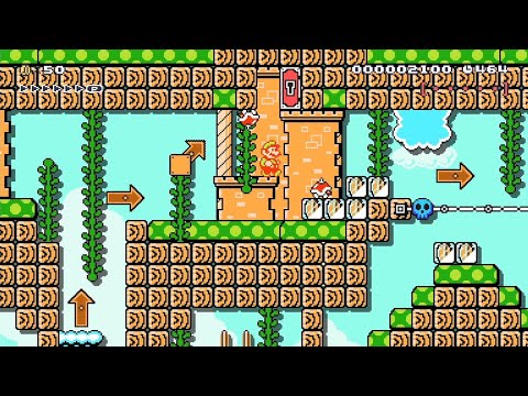 Super Mario Maker 2 - Sky Galaxy 1-3 Planet X by Nes boi - No Commentary