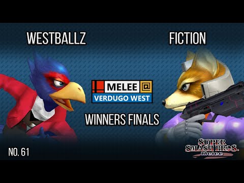 Melee @ Verdugo #61 - Westballz (Falco) VS Fiction (Fox) - SSBM - Winners Finals