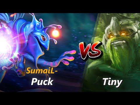 How to Puck mid vs Tiny (feat. SumaiL-) | First 10 minutes