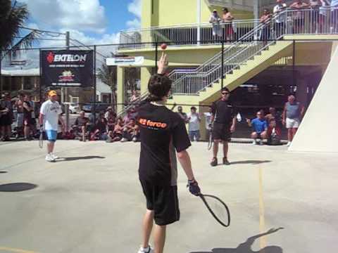 Outdoor Racquetball - Garfield Street  3-6-09