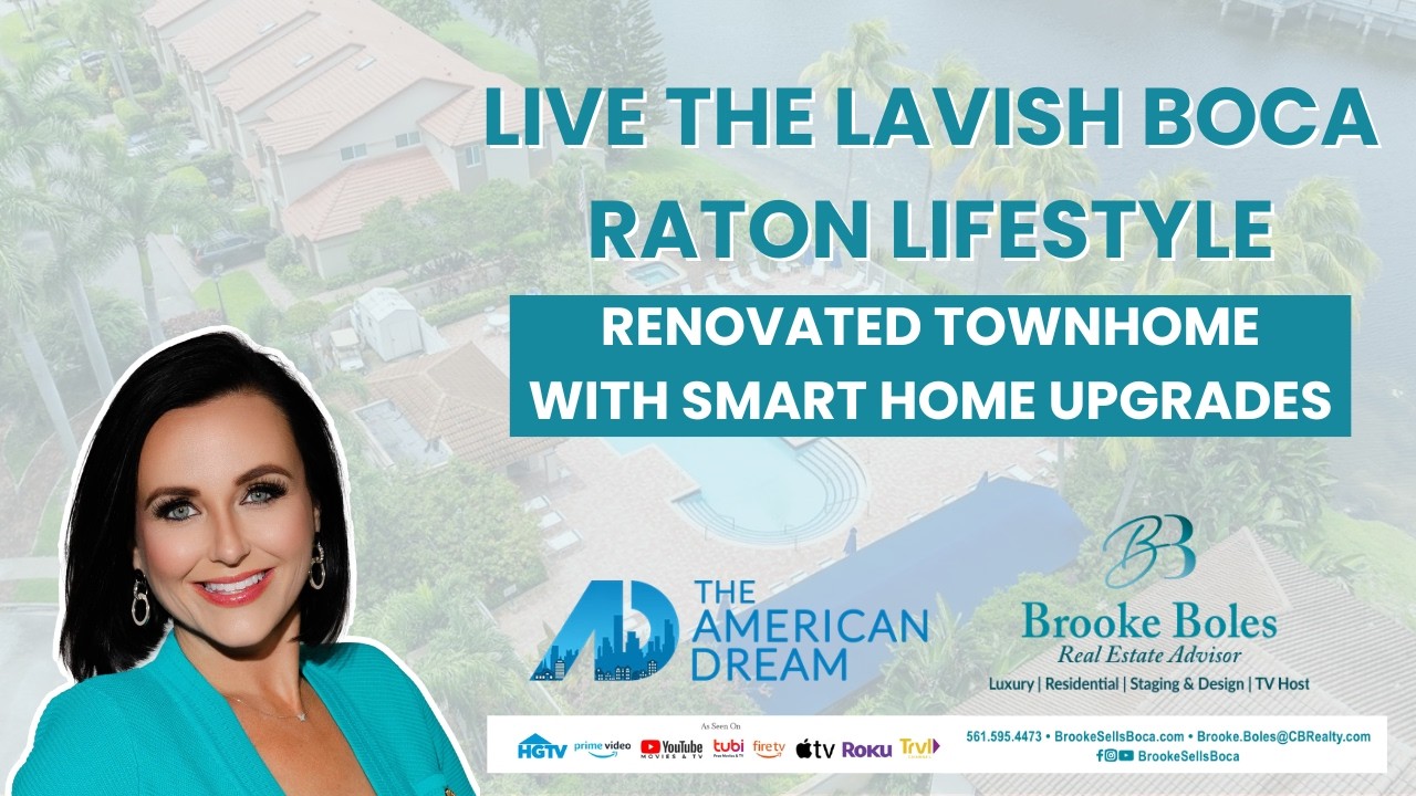 Live the Lavish Boca Raton Lifestyle | Renovated Townhome with Smart Home Upgrades