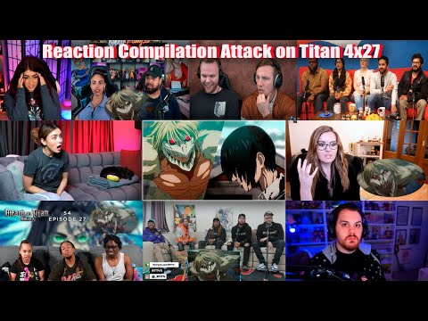 Falco Jaw Titan Transformation | Mikasa killing Yeagerists | REACTION  Attack On Titan 4x27