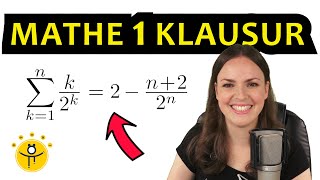 Klausur UNI Mathe – Vollständige Induktion einfach erklärt, Summe