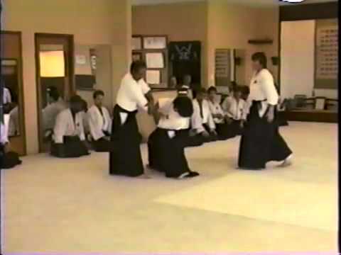 T.K. Chiba Sensei, Shihan demonstrating Futaridori (two man attack) techniques
