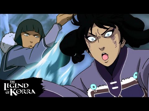Every Eska & Desna Fight Scene in The Legend of Korra | Avatar
