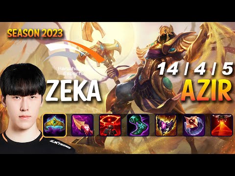 HLE Zeka AZIR vs VEX Mid - Patch 13.13 KR Ranked