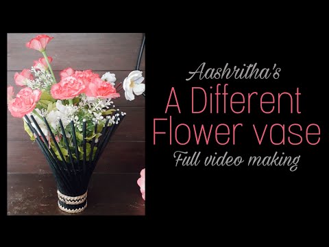A different Flower vase | using paper | Aashritha sri | #modern #crafts #handmade #art #crafty