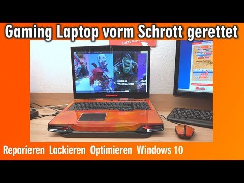 Gaming Laptop vorm Schrott gerettet - 2000 Euro - Reparieren Lackieren Optimieren Windows 10