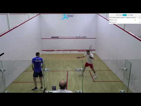 Farkas Balazs - Rory Stewart (Hungary vs Scotland) - ESF European Team Squash Championships 2023