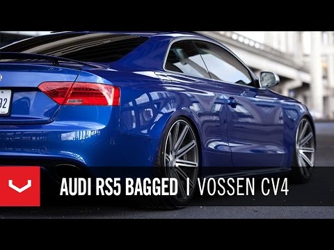 Audi RS5 Bagged on 20" Vossen VVS-CV4 Concave Wheels | Rims