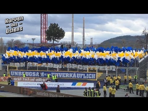 FC Carl Zeiss Jena 2:1 Hallescher FC 28.01.2018 | Choreos & Support