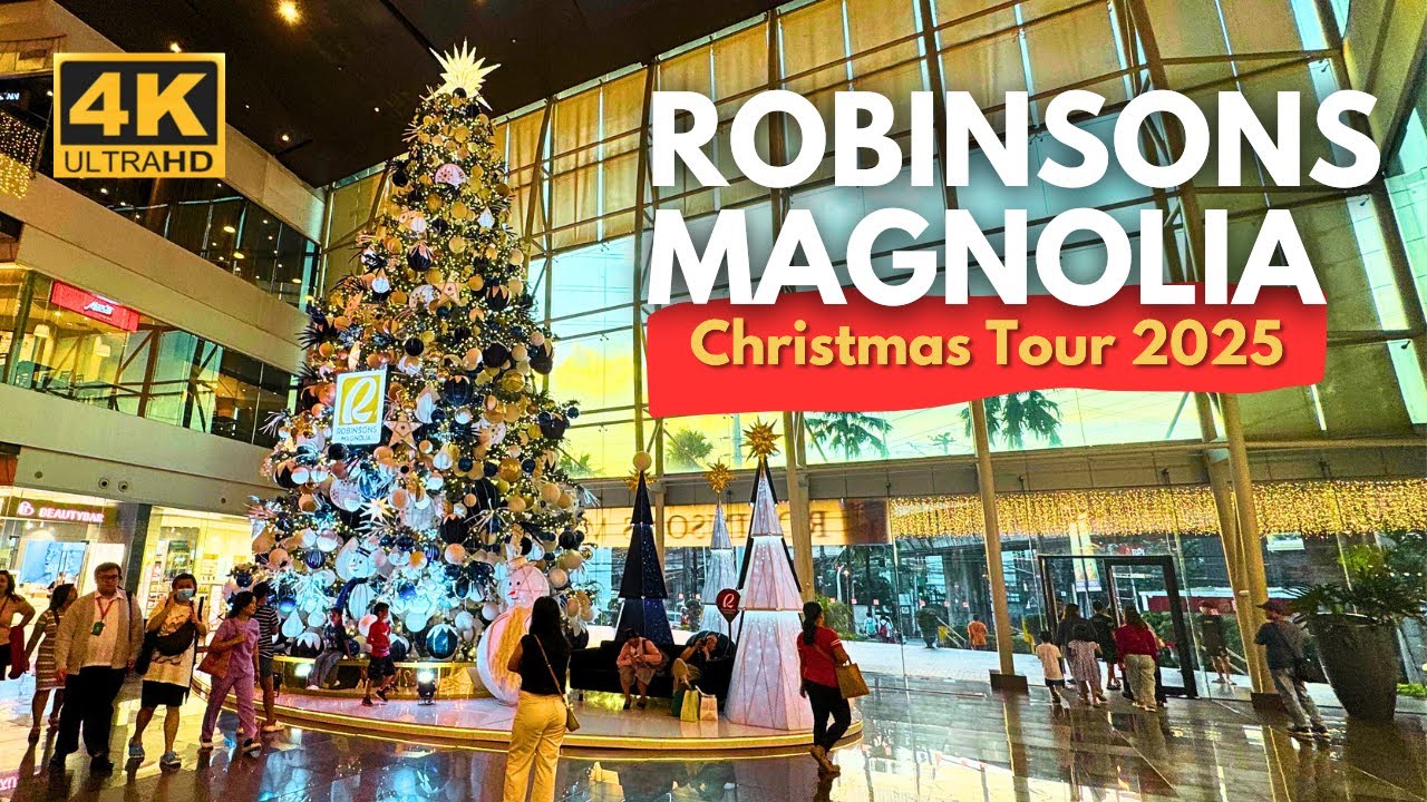 Christmas at Robinsons Magnolia 2025🎄 | Stunning Holiday Decorations! | 4K | Quezon City