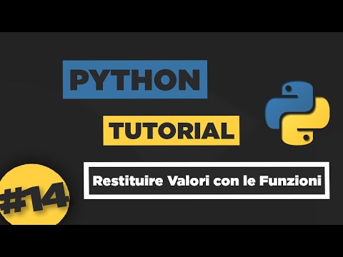 Python Tutorial ITA #14 Restituire Valori con le Funzioni