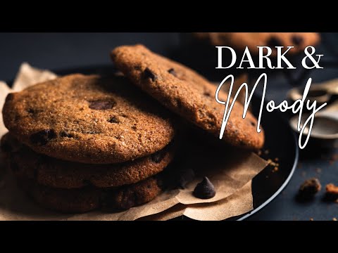 From Shoot To Edit- My Dark and Moody Cookie Food Photography Tutorial
