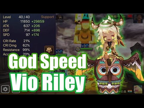 【Summoners War | Curry's RTA】God Speed Vio Riley, he is fusion monster but so strong!