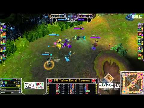 ESL Go4LoL Nisan Aylık Finalleri Ahraz vs 1603 3. Maç (Emre"Sidiouss"Ürük ve İlker"Razorblades"