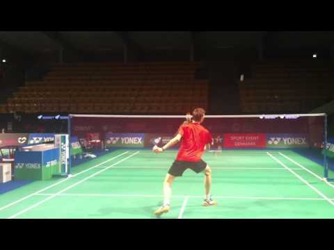 Axelsen and Persson morning training