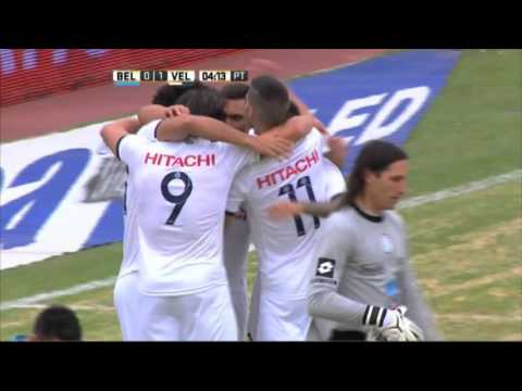 Gol de Alvarenga. Belgrano 0 Vélez 1. Fecha 8. Primera División 2016