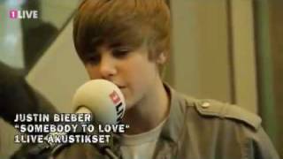 Justin Bieber - Somebody To Love - 1Live Acoustic Set - May 20, 2010 - Cologne, Germany