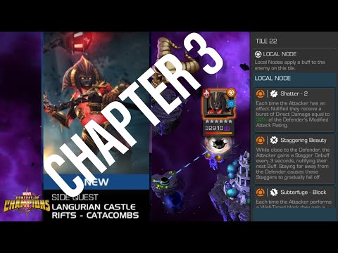 Chapter 3 Boss Fight Morningstar Nodes Catacombs Langurian Castle Rifts Side Quest | Mcoc