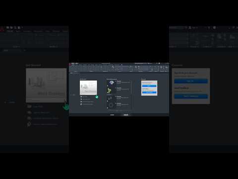 How to open dwg file in AutoCAD | how to open new drawing screen | new dwg file 📁👈#cad