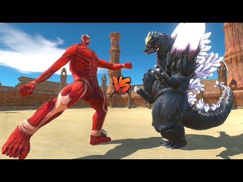 COLOSSAL TITAN VS SPACE GODZILLA - Animal Revolt Battle Simulator