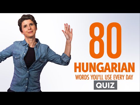 Quiz | 80 Hungarian Words You'll Use Every Day - Basic Vocabulary #48