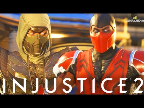 Injustice 2: All Sub Zero Shaders In Super Moves! Noob Saibot, Scorpion, Reptile & More