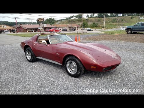 1974 Medium Red Corvette L82 Stingray For Sale Video