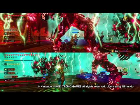 Hyrule Warriors: Age of Calamity - Link, Zelda, and Urbosa Fight Calamity Ganon (Switch)