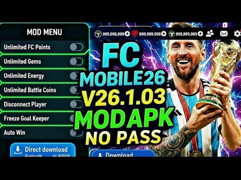 FC Mobile MOD APK v26.1.03 Gameplay | FC MOBILE 26 Updated Mod Apk - (Unlimited Gems & Fc Points)