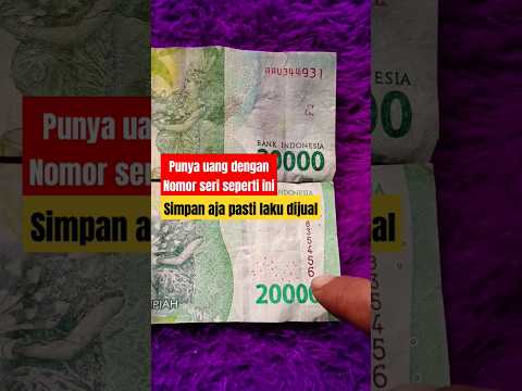 The most expensive serial number on the 20 thousand rupiah banknote ‼️ #numismatics #collector #m...